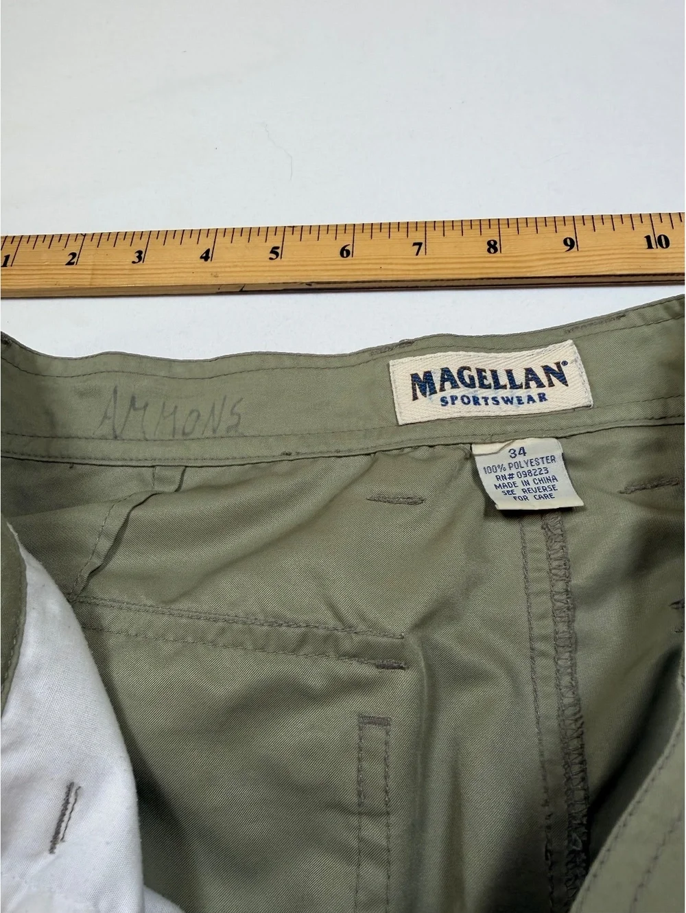 Magellan Sportswear green cargo shorts